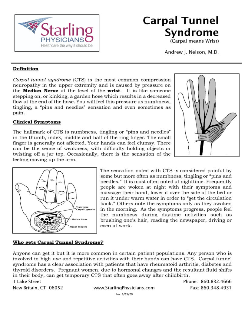 Dr. Nelson shares information on the hand & wrist - Starling Physicians